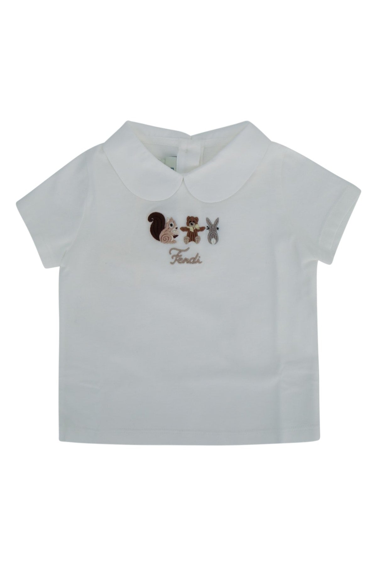 Fendi Kids Jersey T-Shirt — White by Fendi Kids