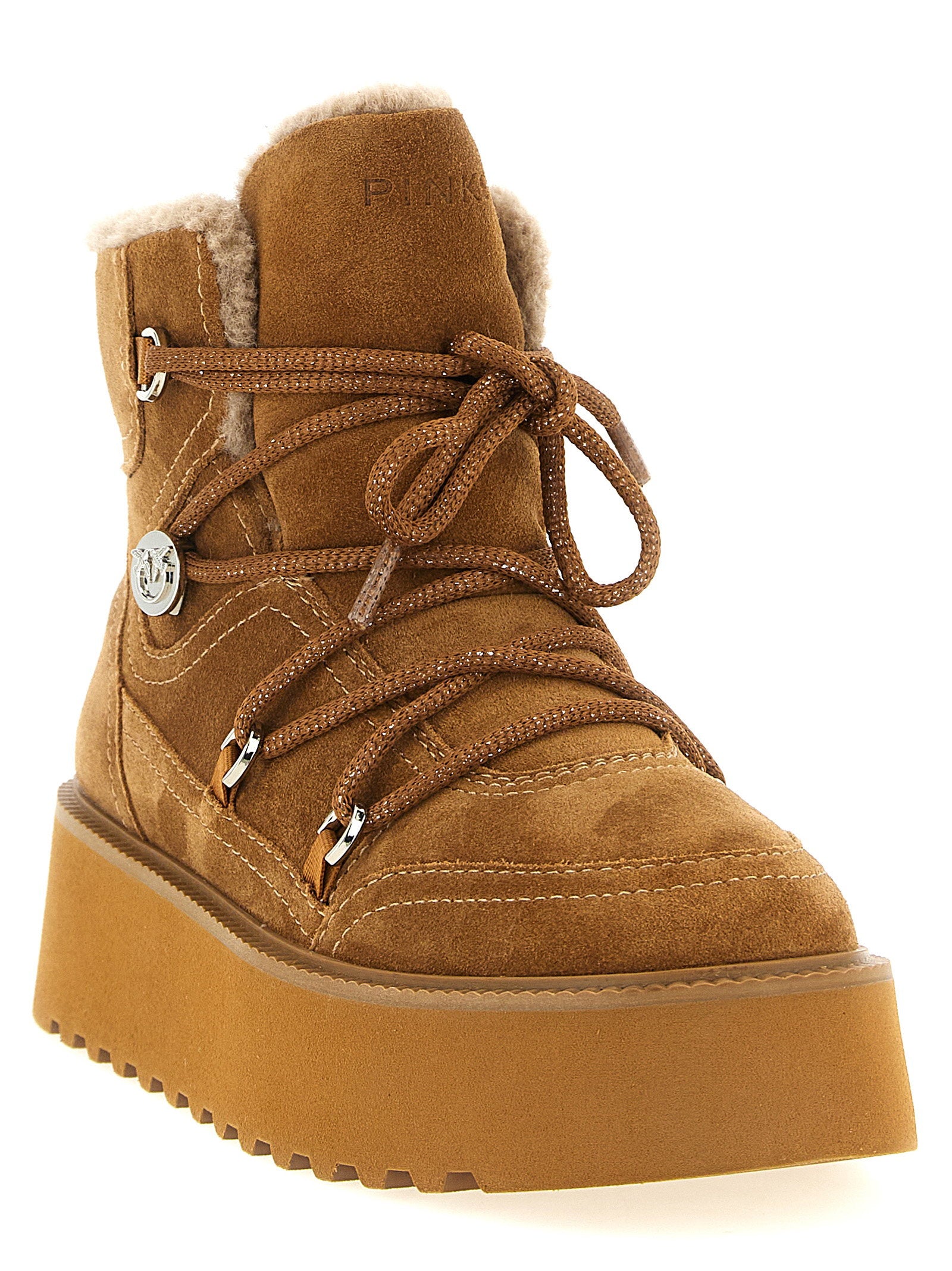 Pinko Martina Ankle Boot — Tan, view 2