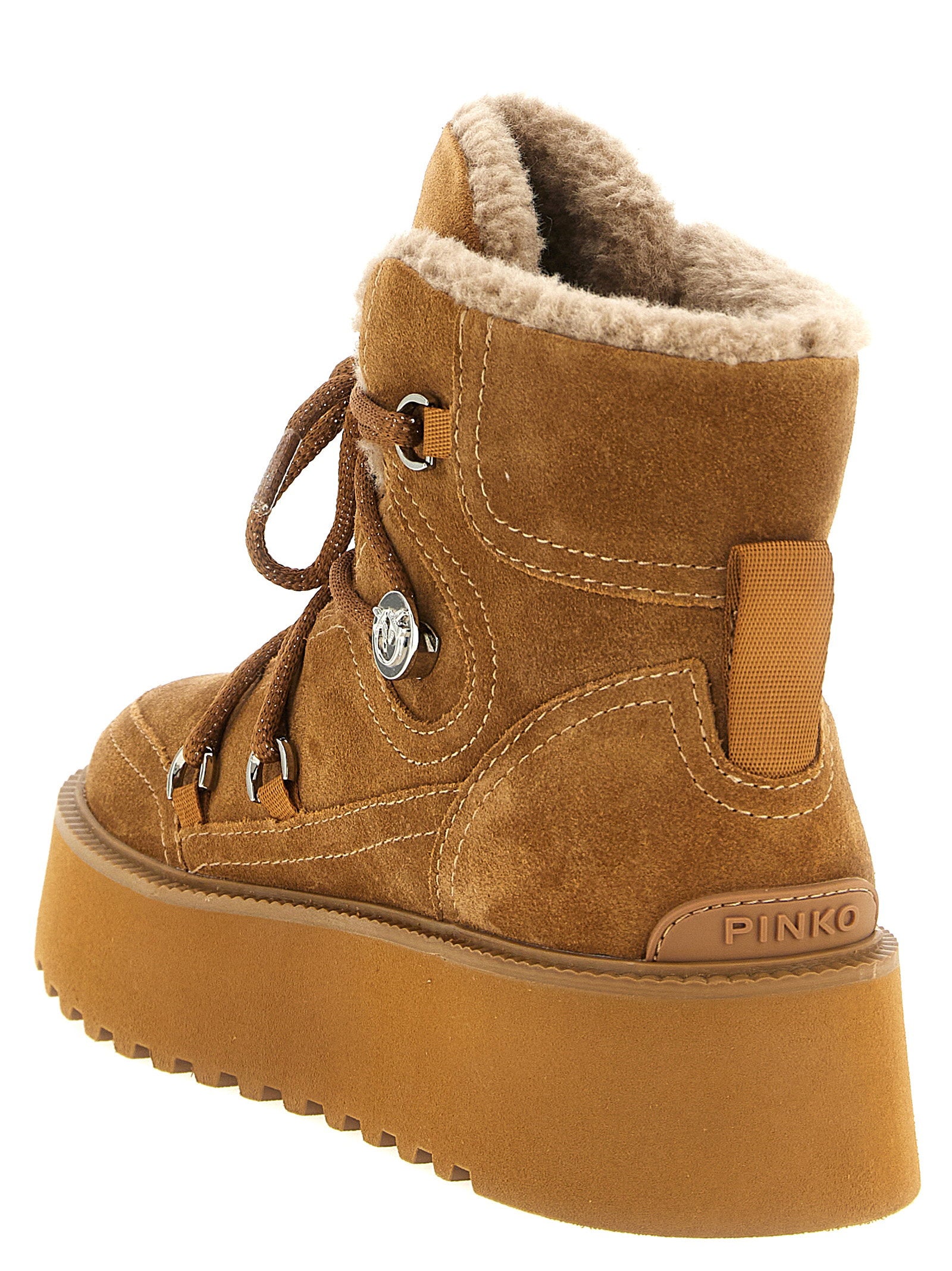 Pinko Martina Ankle Boot — Tan, view 3