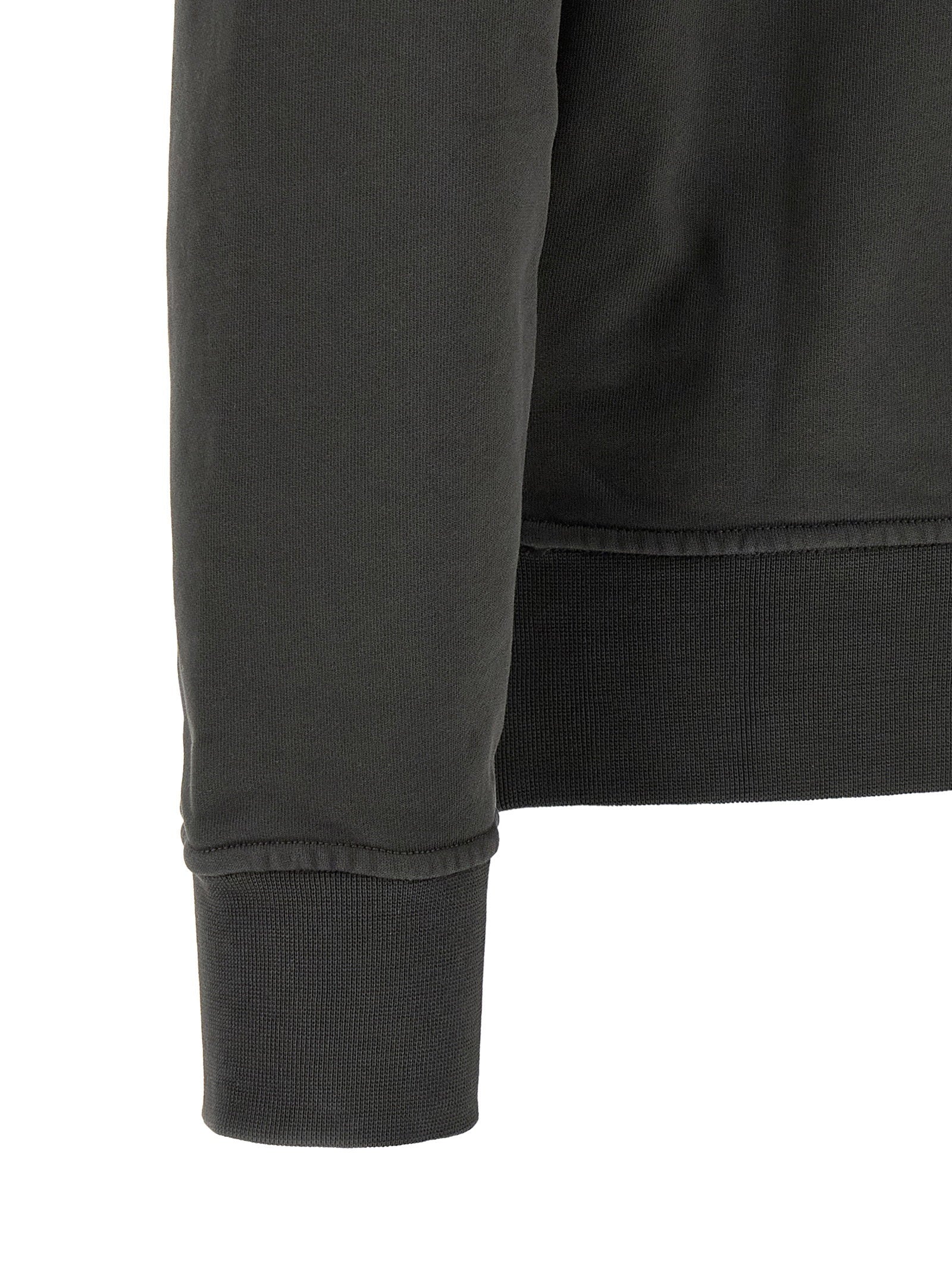 Stone Island Organic Cotton, Garment-Dyed Hoodie — Grey - M, view 4
