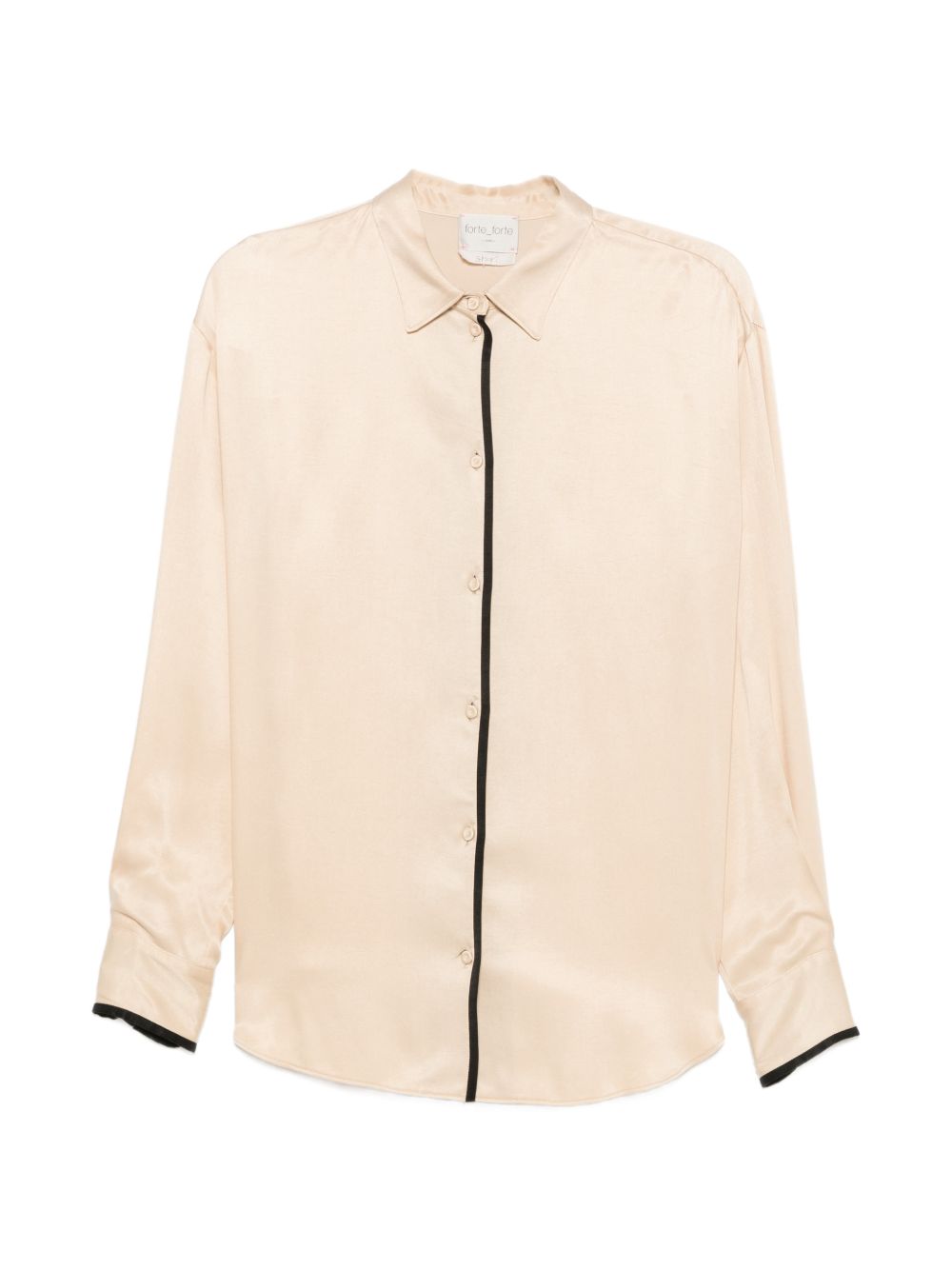 Forte Forte Contrast Trim Shirt — Cream by Forte Forte