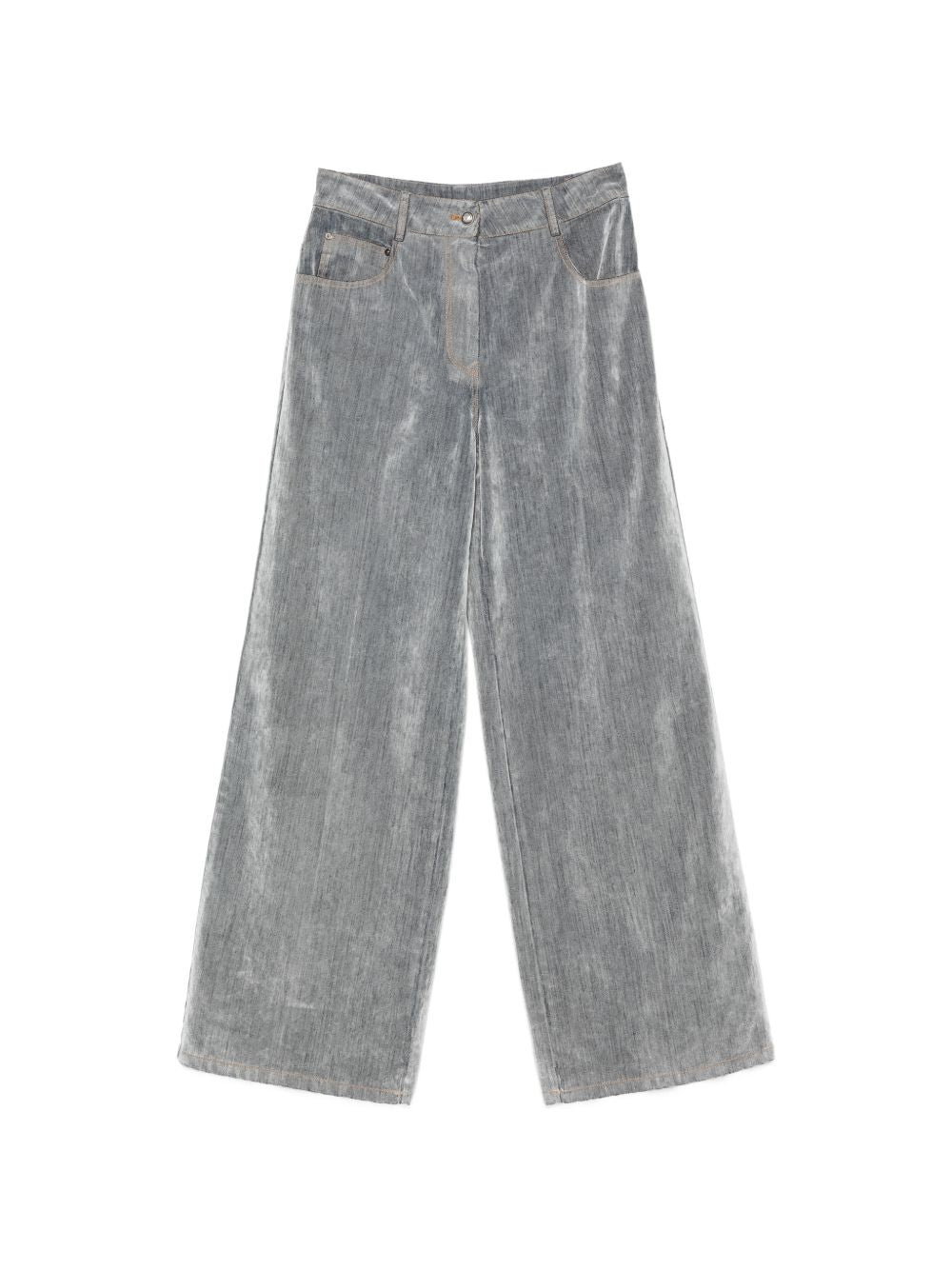 Forte Forte Wide-Leg Denim Jeans — Grey by Forte Forte