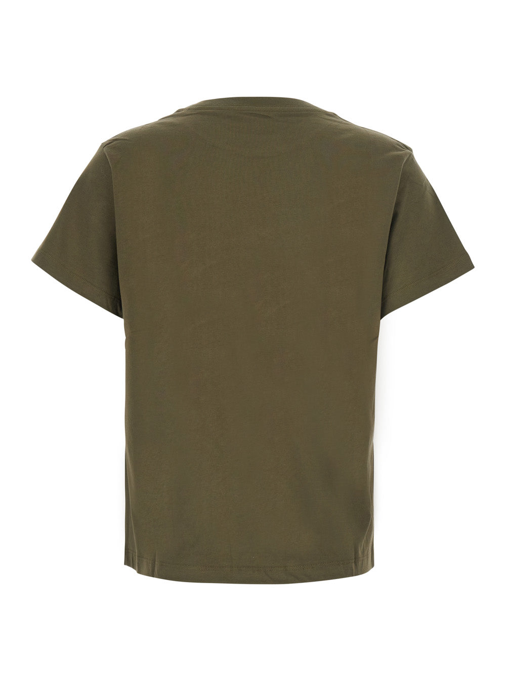 Ba&sh Logo-Graphic Cotton T-shirt — Green, view 2