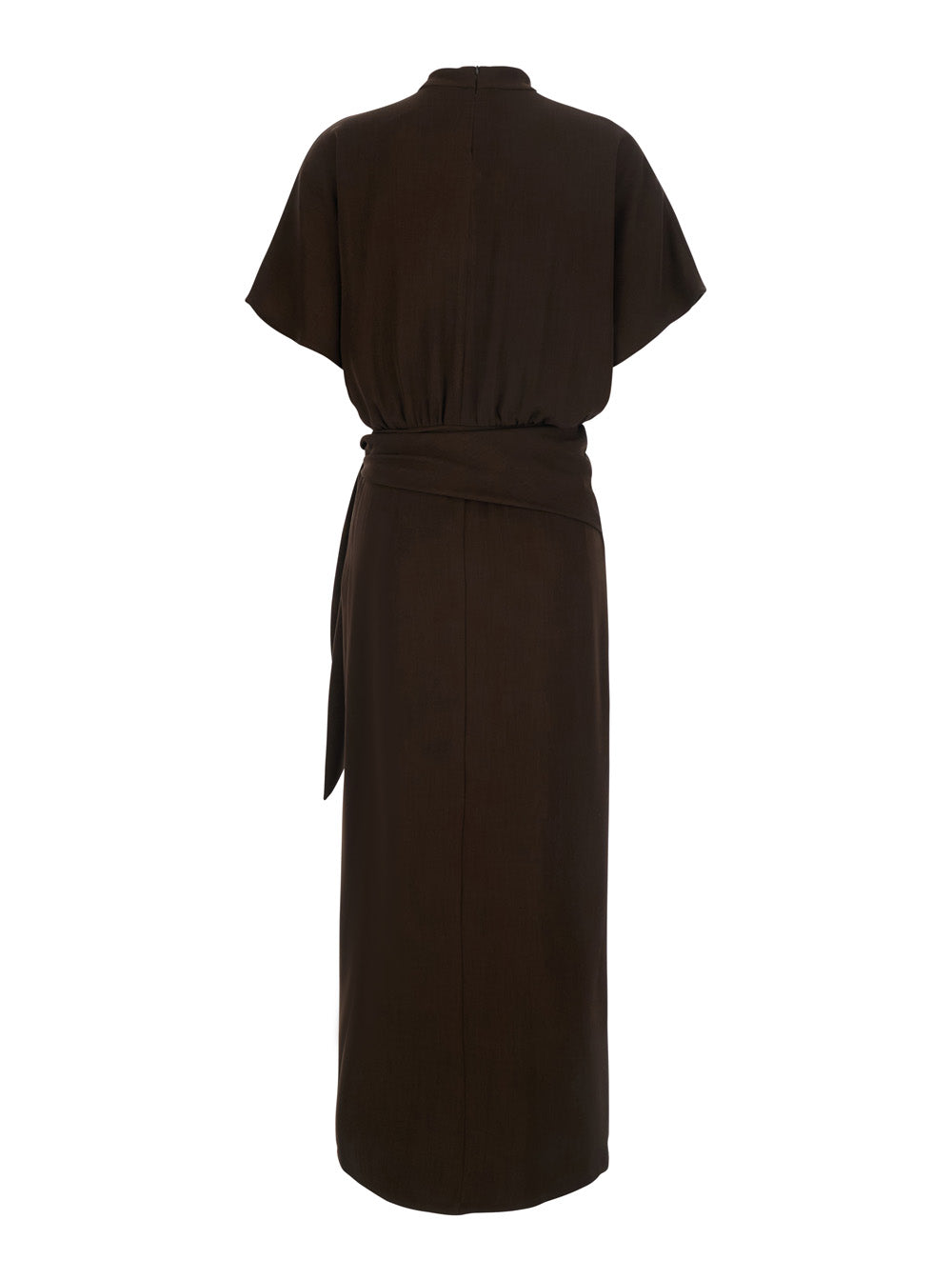 Rame Tech Fabric Dress — Brown, view 2