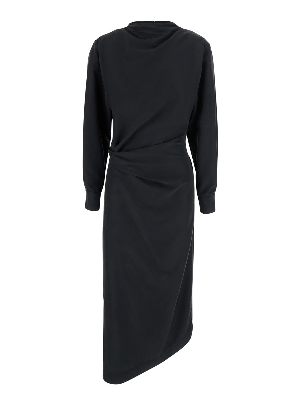 Rame Wrapped Tech Fabric Dress — Black by Rame