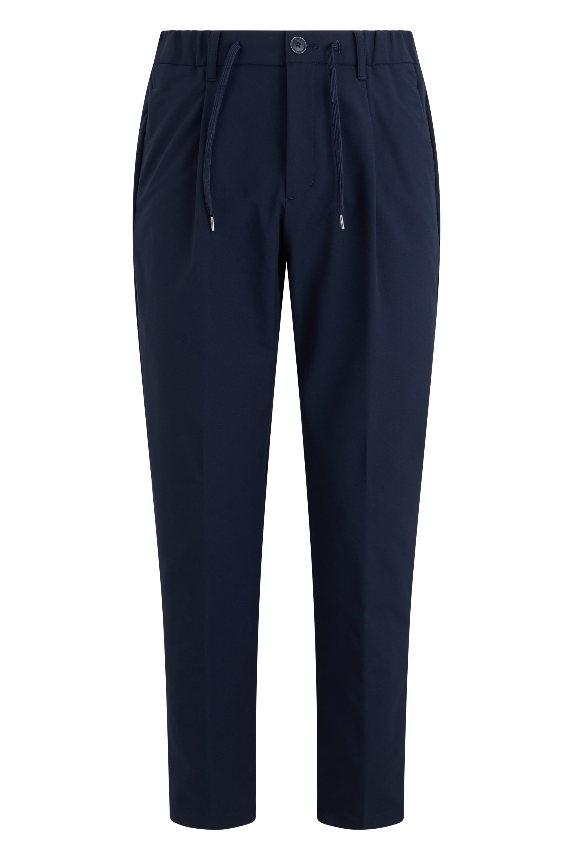 Herno Elastic Waistband Trousers — Navy by Herno