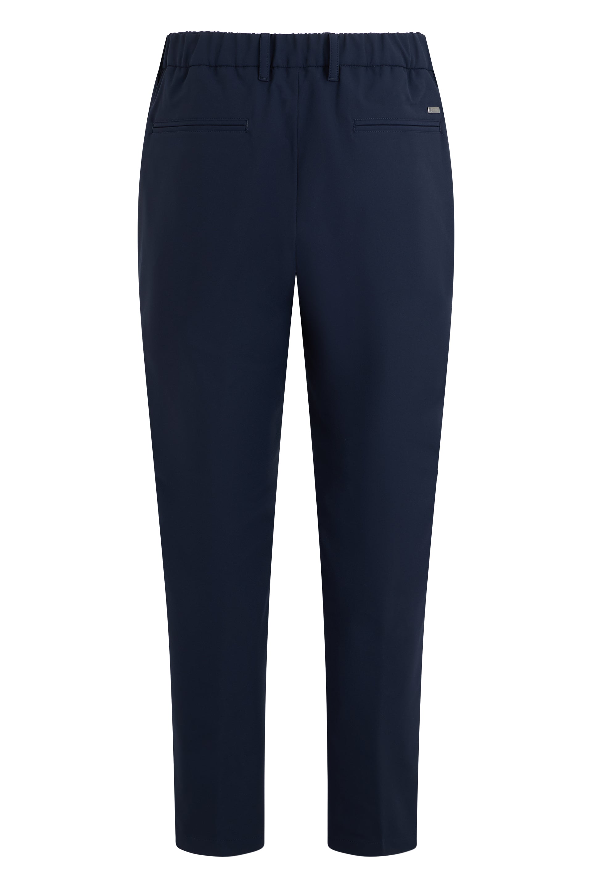 Herno Elastic Waistband Trousers — Navy, view 2