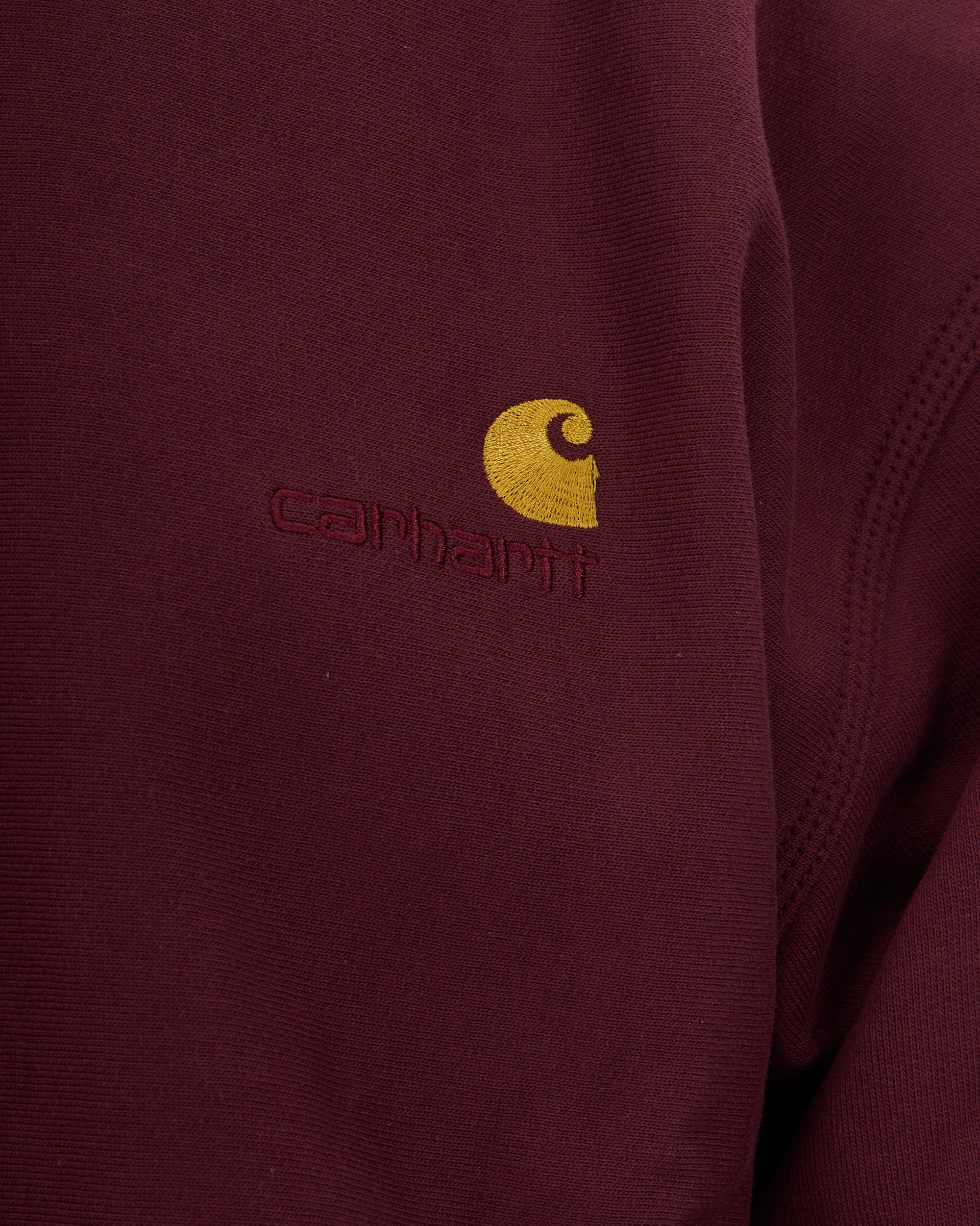 Carhartt Wip Half-Zip American Script Sweatshirt — Purple, view 3