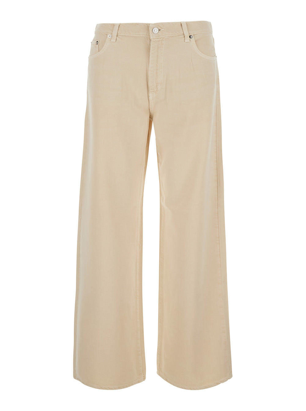 Roy Roger'S Wide Leg Jeans — Beige by Roy Rogers