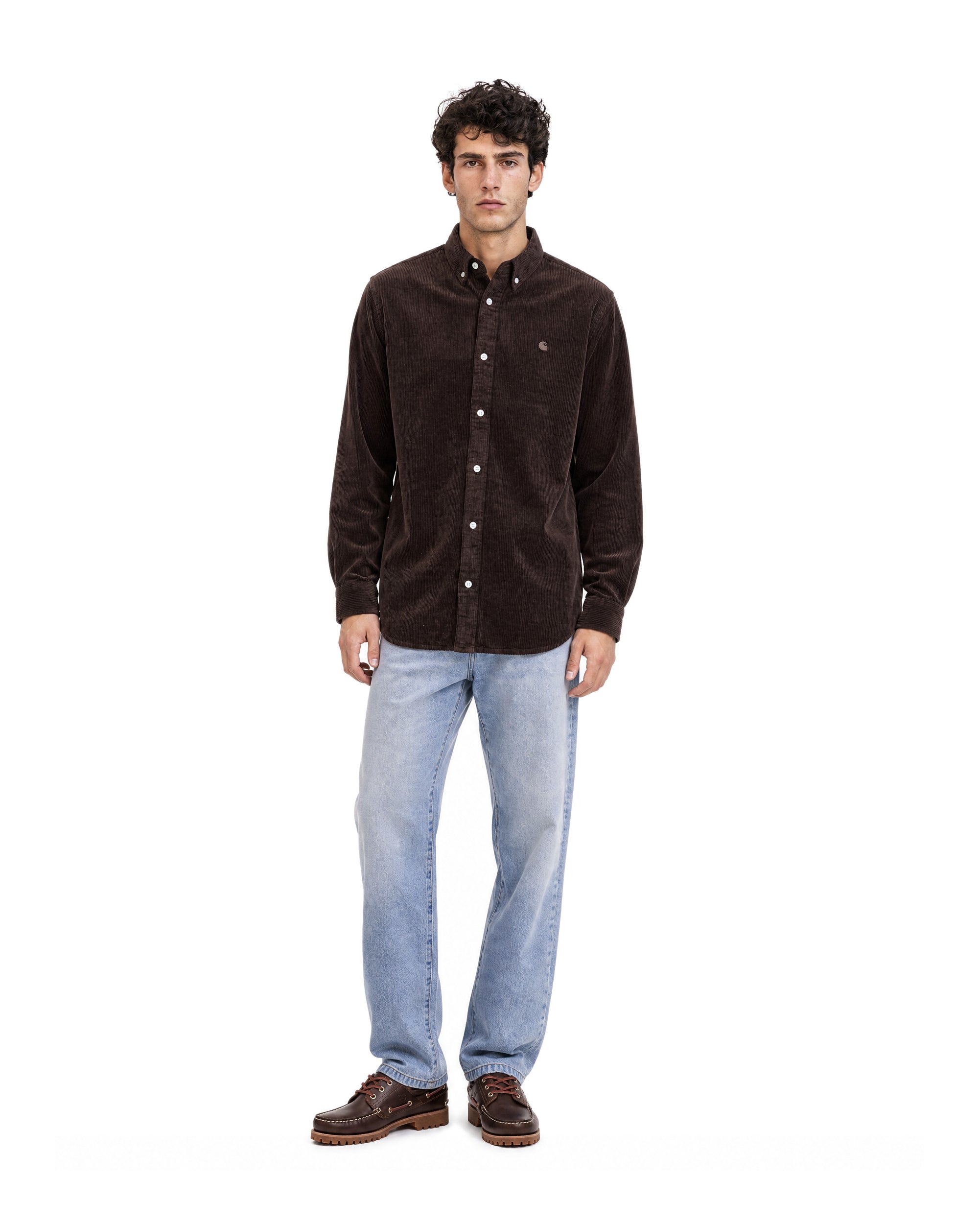 Carhartt Wip Madison Shirt — Brown, view 3