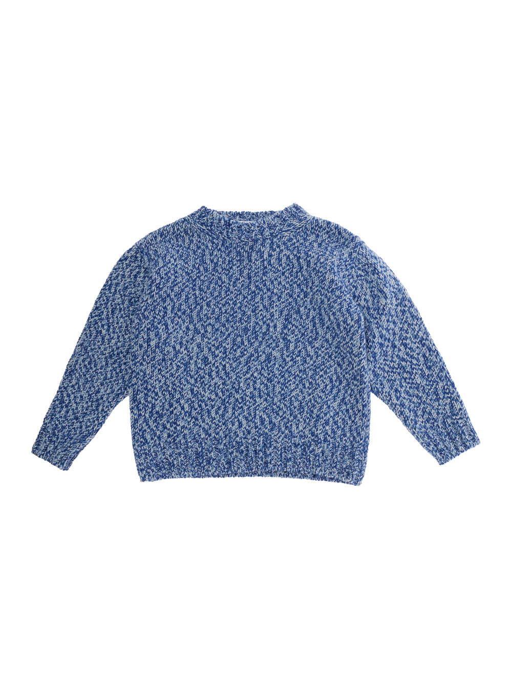 Il Gufo Round Neck Knit Sweater — Blue by Il Gufo