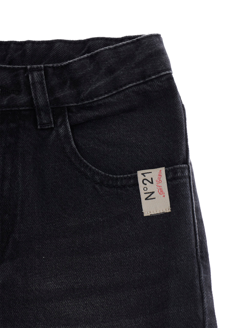 Nº21 Five-Pocket Cotton Jeans — Black, view 3