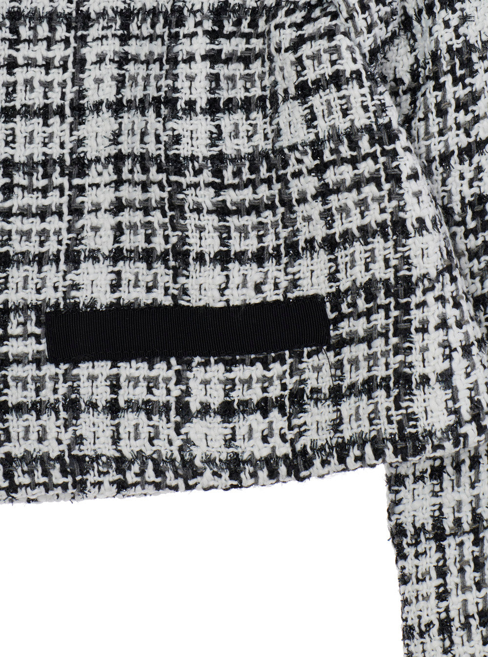 Monnalisa Boucle Zip-Up Jacket — Gray, view 3
