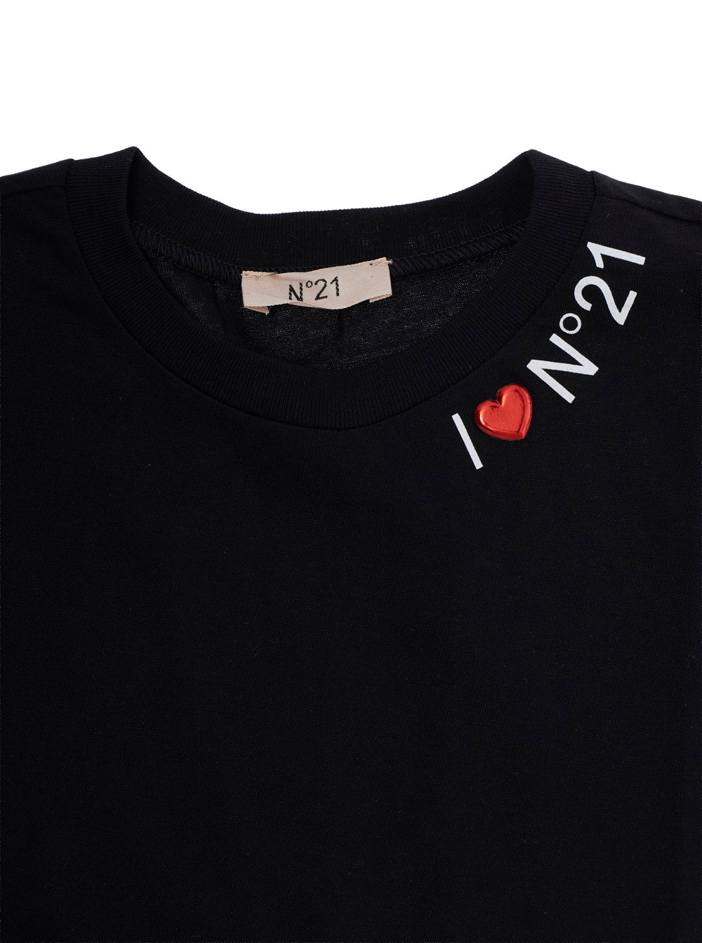 Nº21 Cotton T-Shirt — Black, view 3