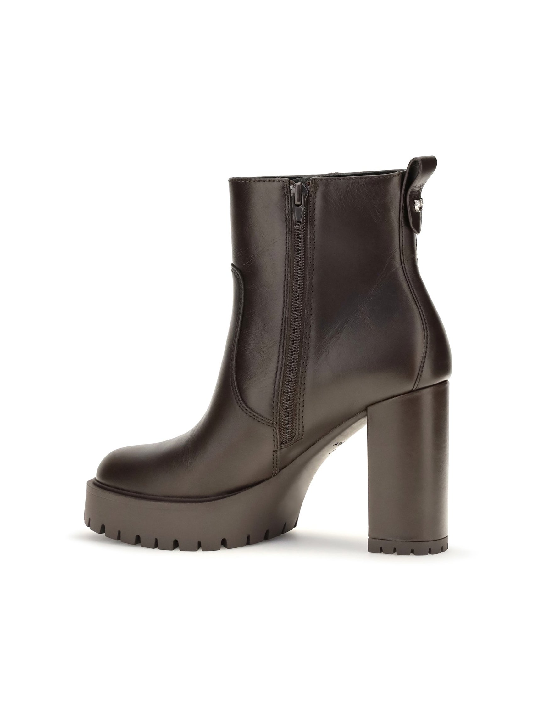 Pinko Clara 01 Platform Ankle Boot — Brown, view 2