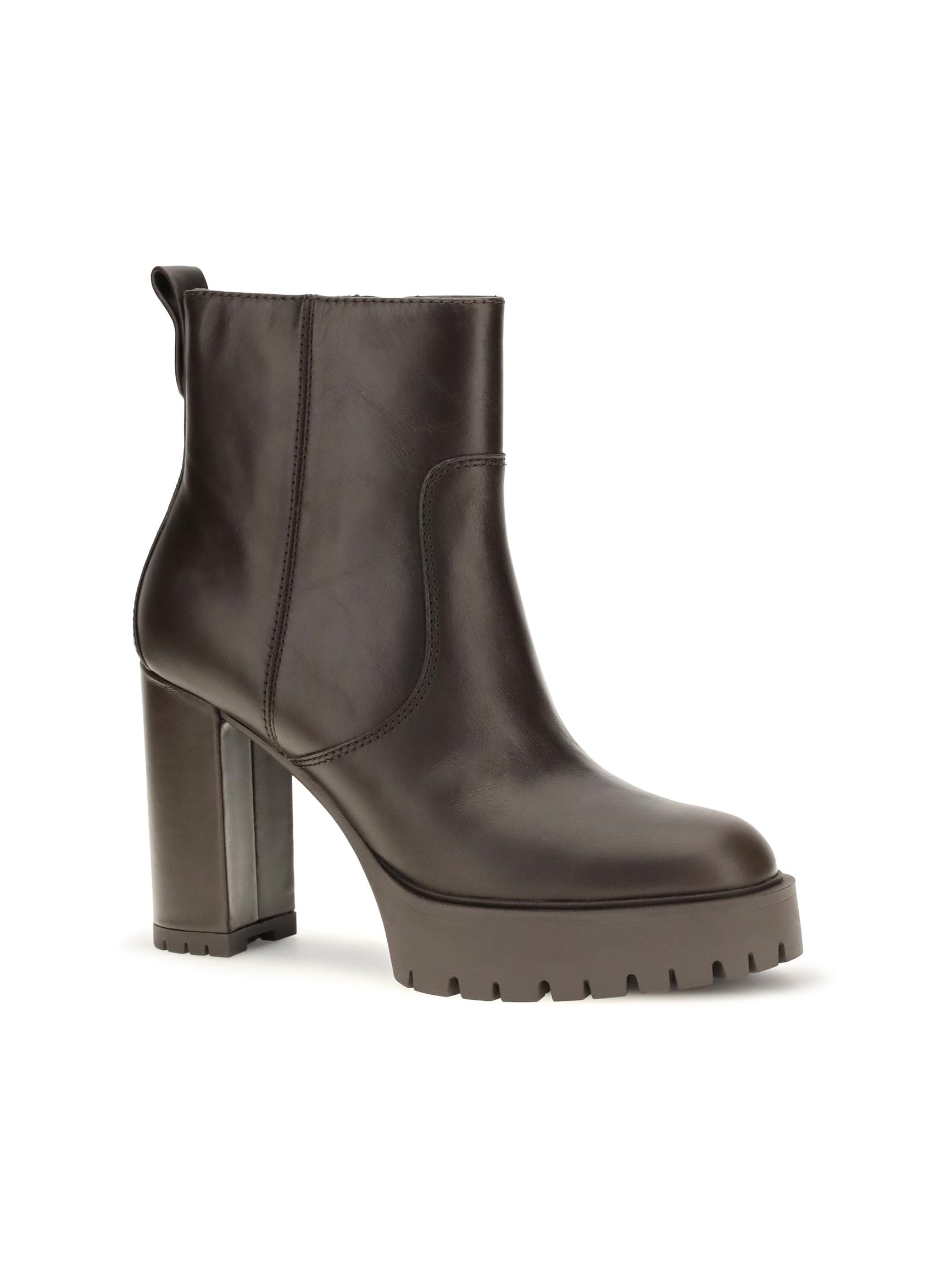 Pinko Clara 01 Platform Ankle Boot — Brown, view 3