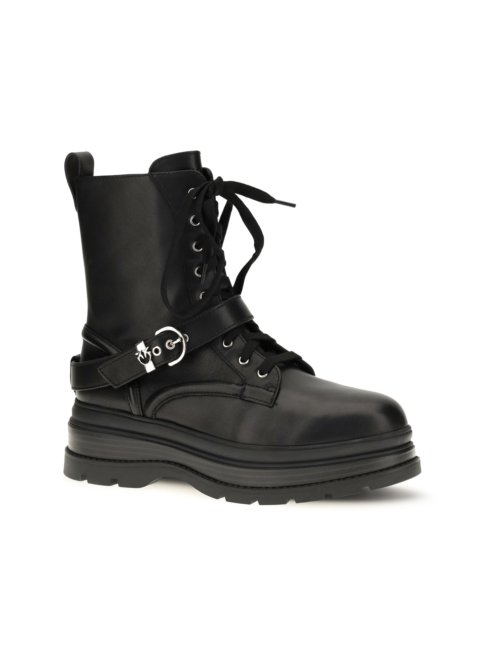 Pinko Combat Boot — Black by Pinko