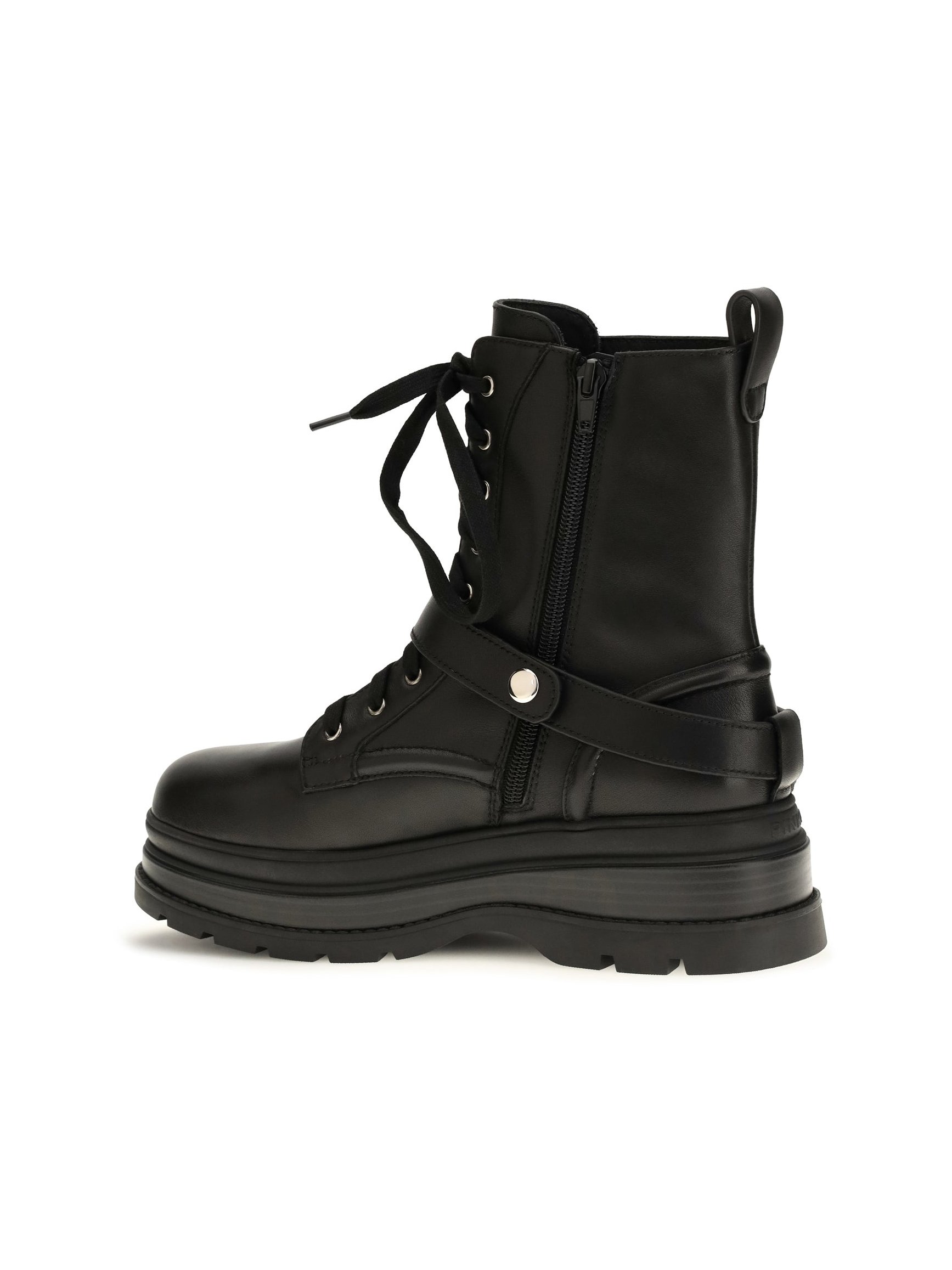 Pinko Combat Boot — Black, view 3