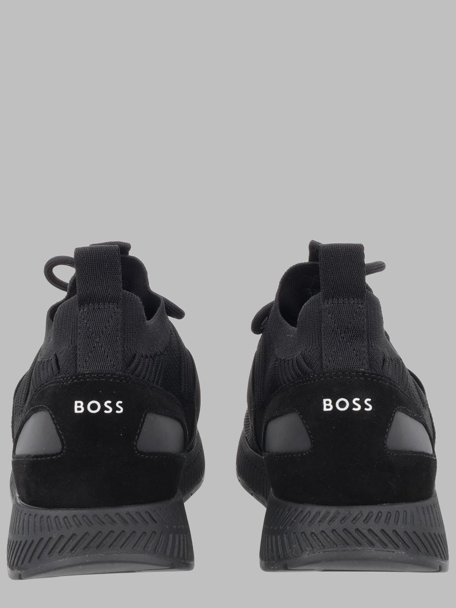 Hugo Boss Titanium Runn Sneakers — Black by Hugo Boss