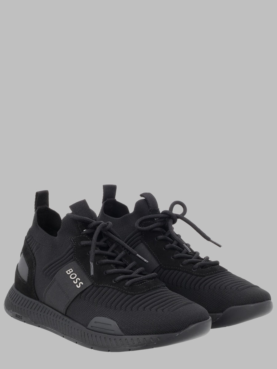 Hugo Boss Titanium Runn Sneakers — Black, view 2