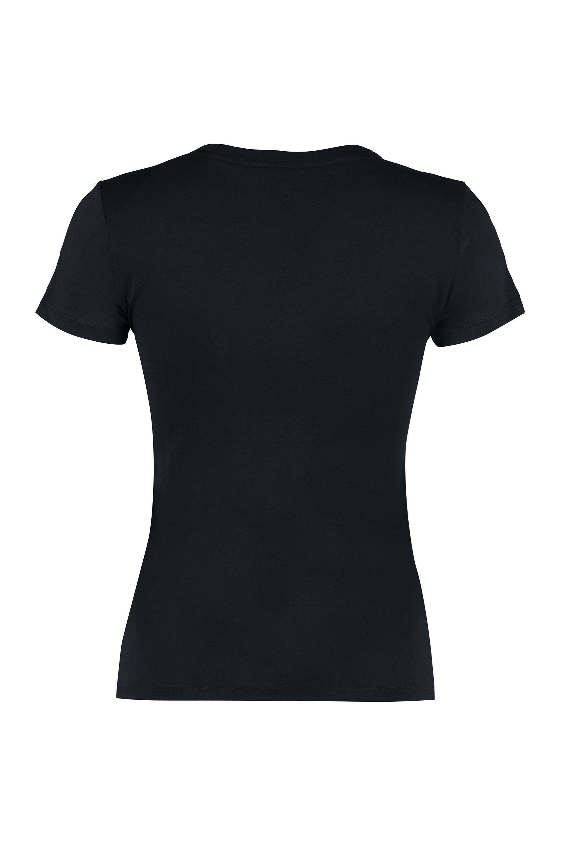 Vince Cotton Crew-Neck T-Shirt — Black, view 2