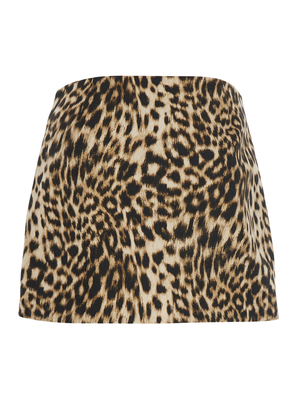 Michael Michael Kors Animal-Print A-Line Mini Skirt — Beige, view 2