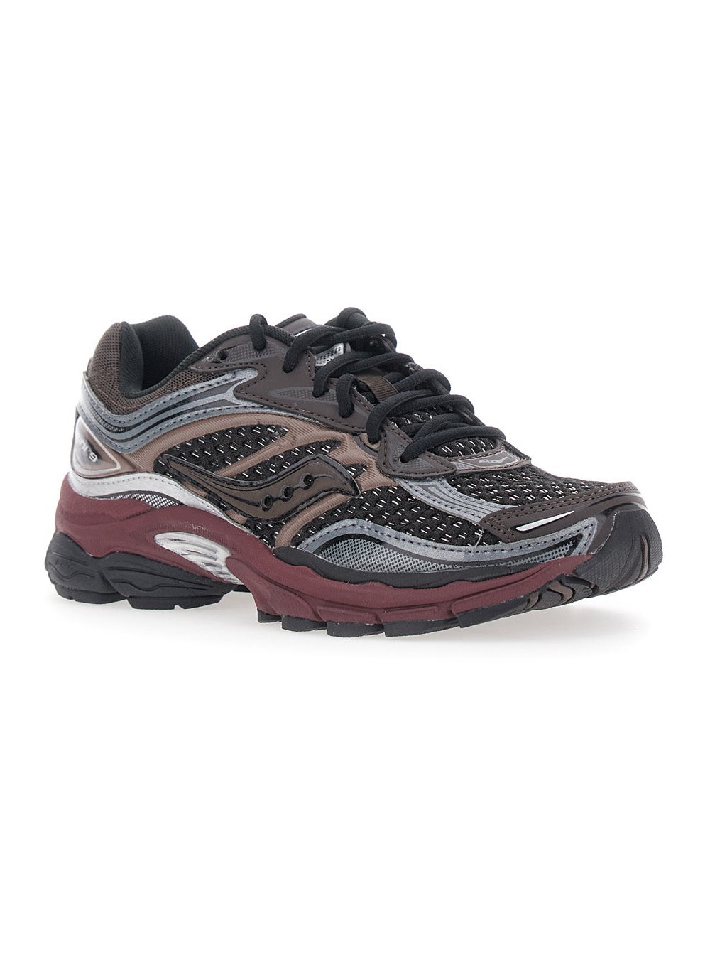 Saucony Leather and Mesh Sneakers — Multicolor, view 2