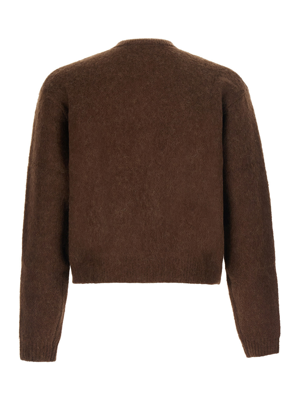 Tonywack Brushed Argyle Cardigan — Brown, view 2