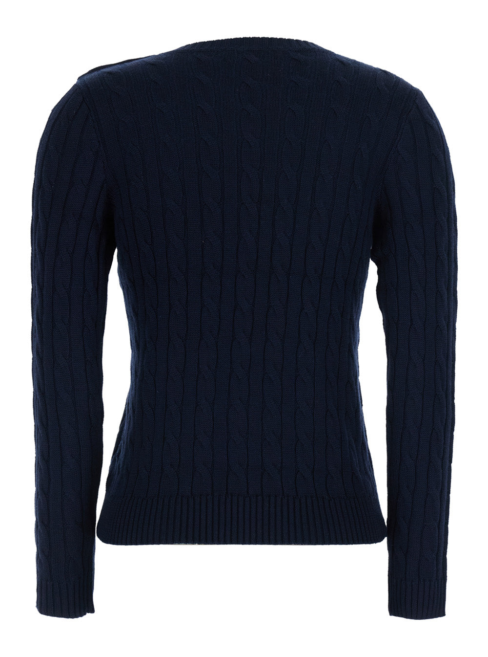 Lauren Ralph Lauren Cable-Knit Crewneck Sweater — Blue by Lauren Ralph Lauren