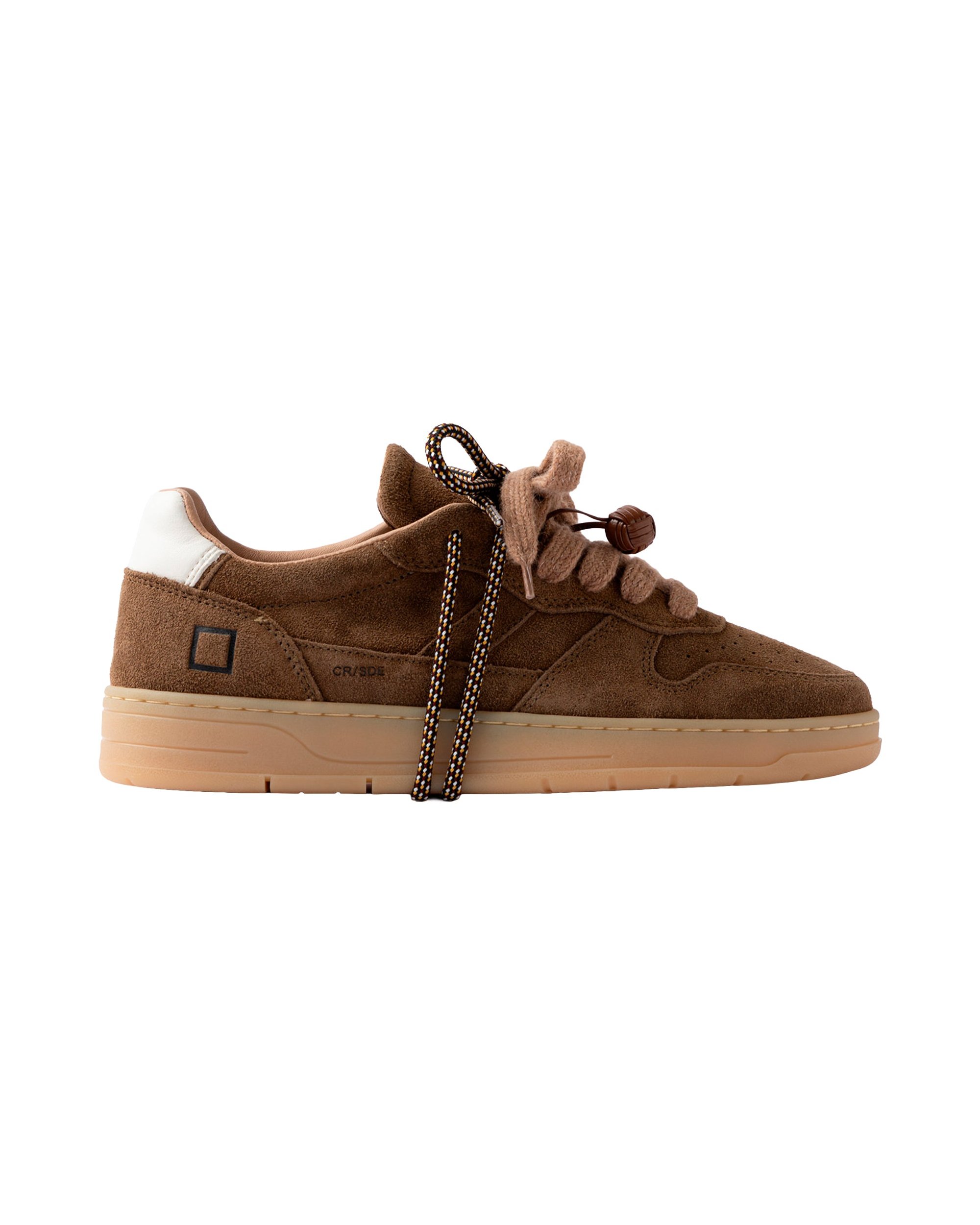 D.A.T.E. Suede Low-Top with Double Lacing Sneaker — Brown by D.A.T.E.