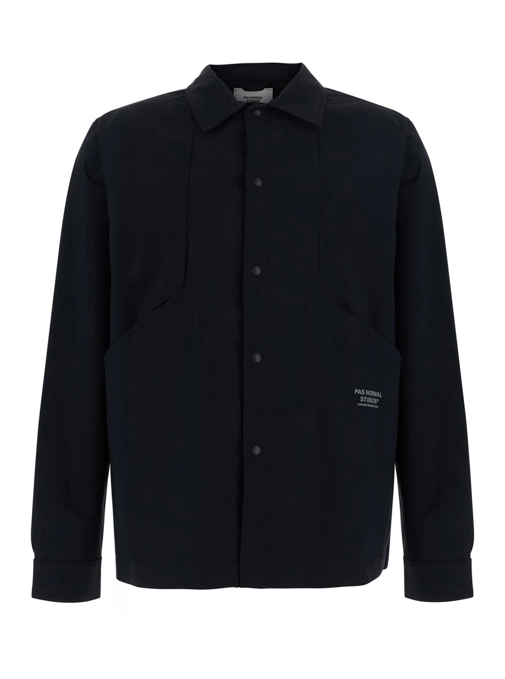 Pas Normal Studios Tech Fabric Overshirt — Black by Pas Normal Studios