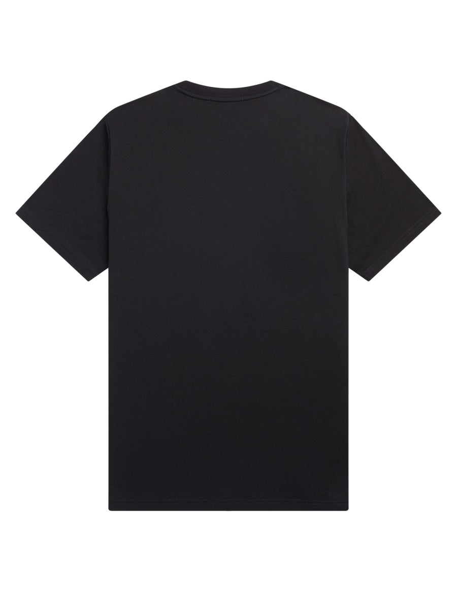 Fred Perry Embroidered Logo T-Shirt — Black, view 4