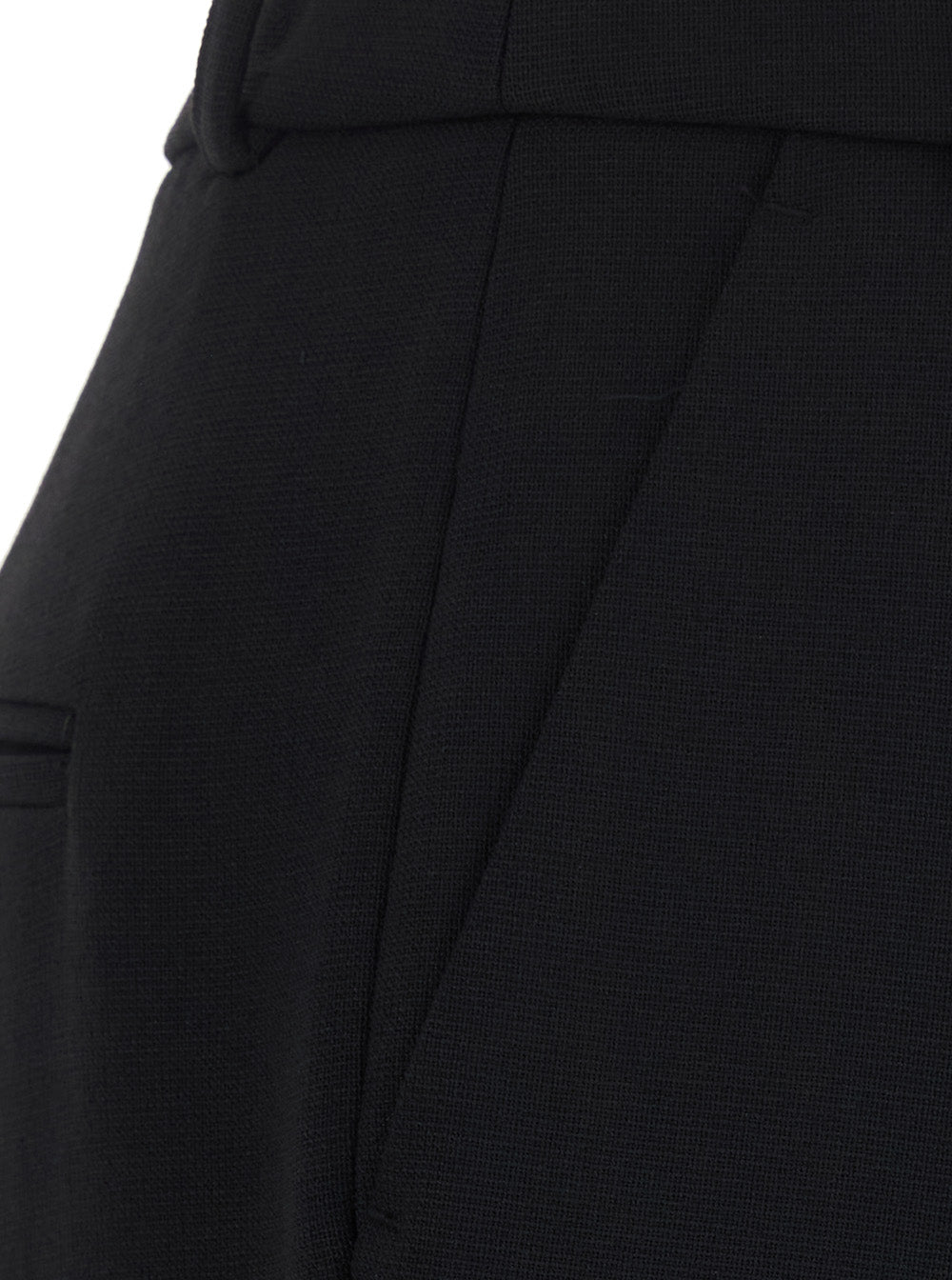 Ba&sh High-Waist Straight-Leg Trousers — Black, view 3