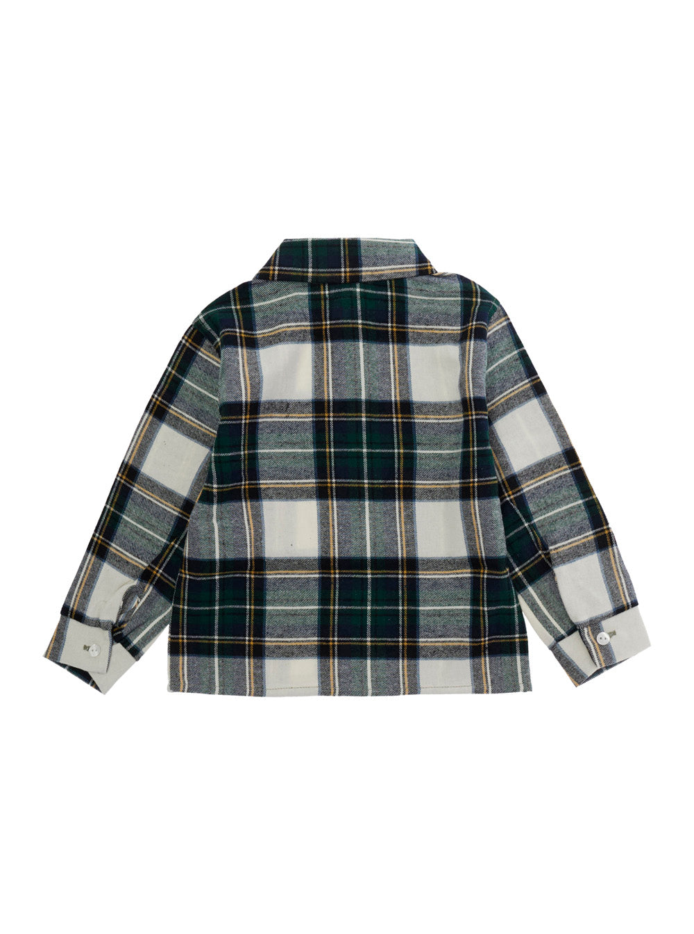 NanáN Cotton Check Shirt — Green, view 2