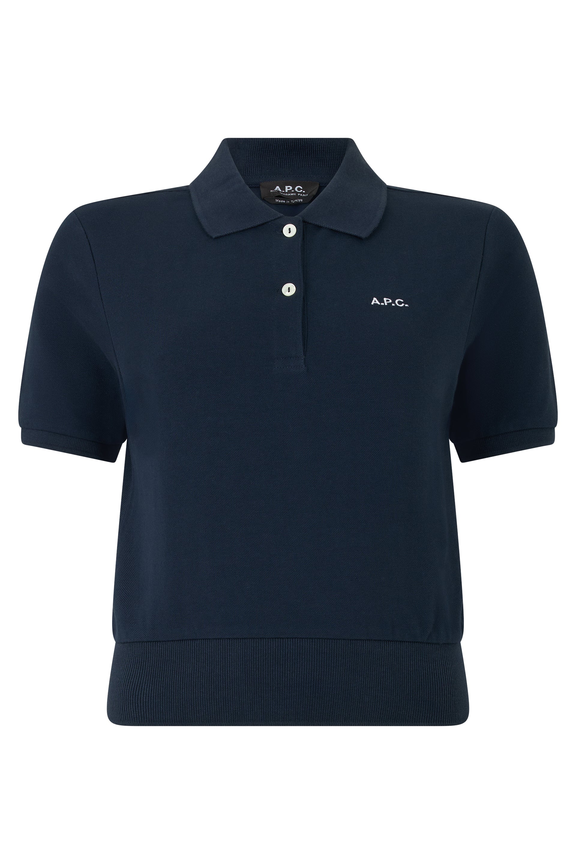 A.P.C. Cotton Polo — Navy by A.p.c.