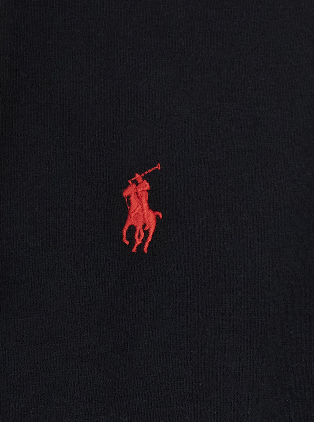 Polo Ralph Lauren Zip-Up Cotton Blend Hoodie — Black, view 3