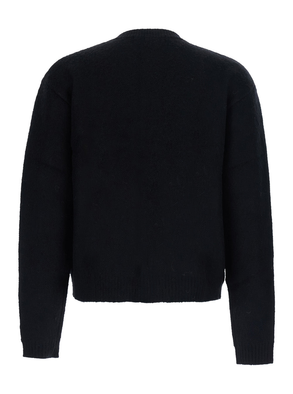 Tonywack Brushed Argyle Cardigan — Black, view 2