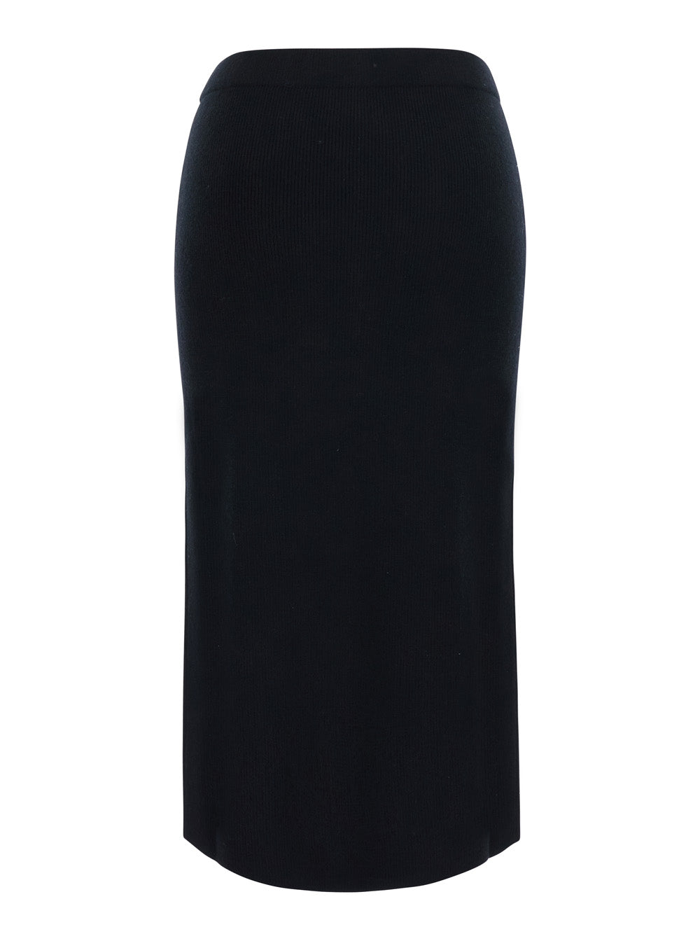 Max Mara Wool and Cashmere Pencil Skirt — Black, view 2