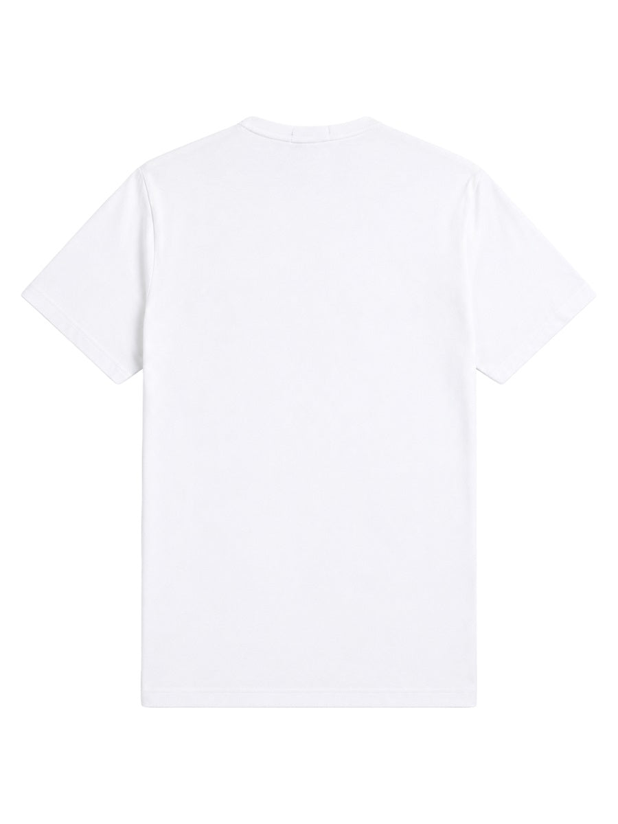 Fred Perry Embroidered Logo T-Shirt — White, view 4