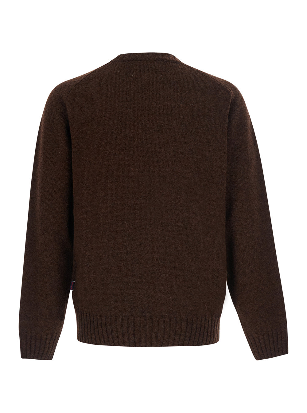 Sebago Wool V-Neck Sweater — Brown, view 2