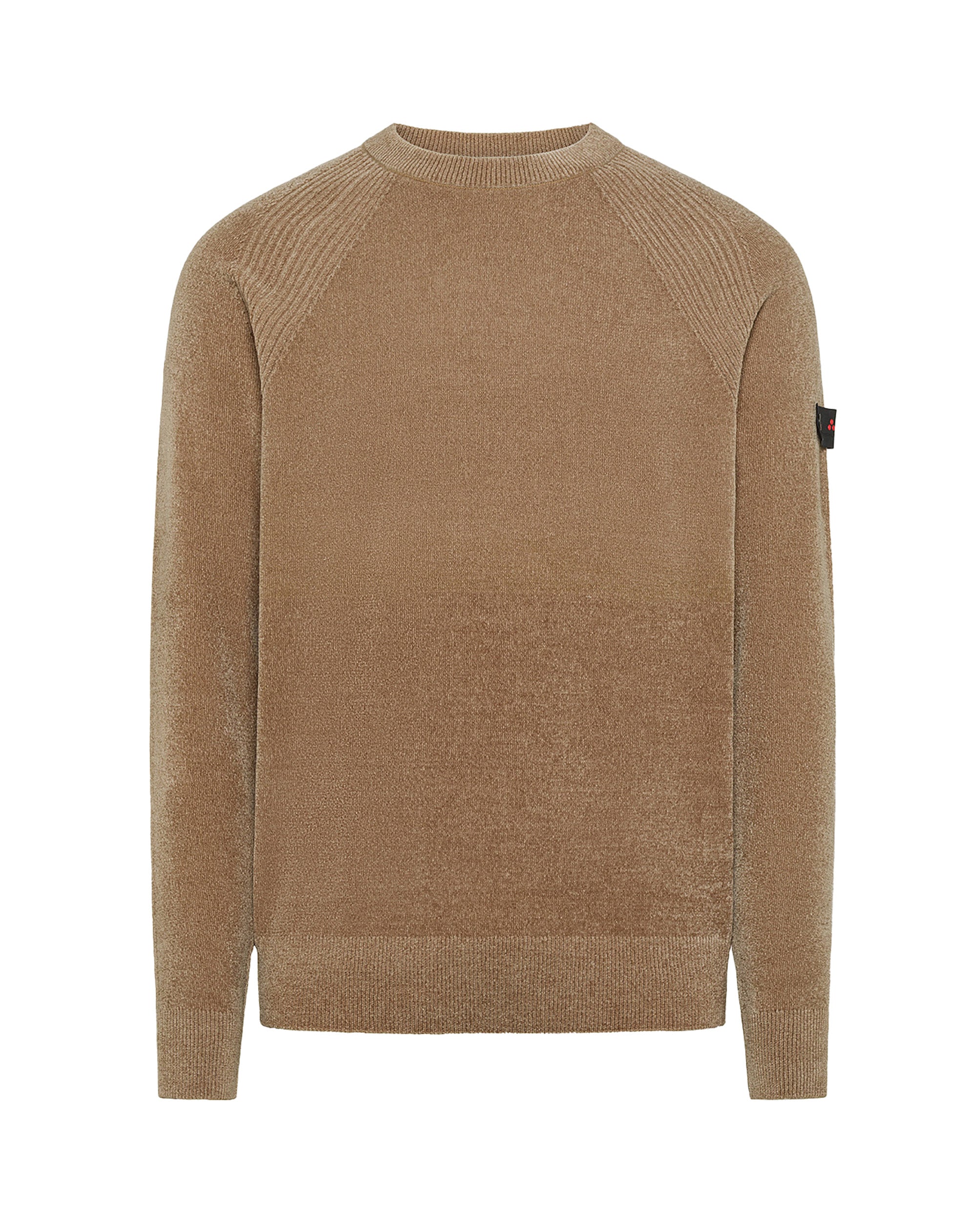 Peuterey Chenille Crewneck Sweater — Beige by Peuterey