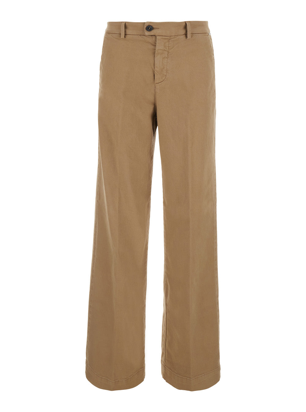 Roy Roger'S Straight-Leg Cotton Trousers — Beige by Roy Rogers