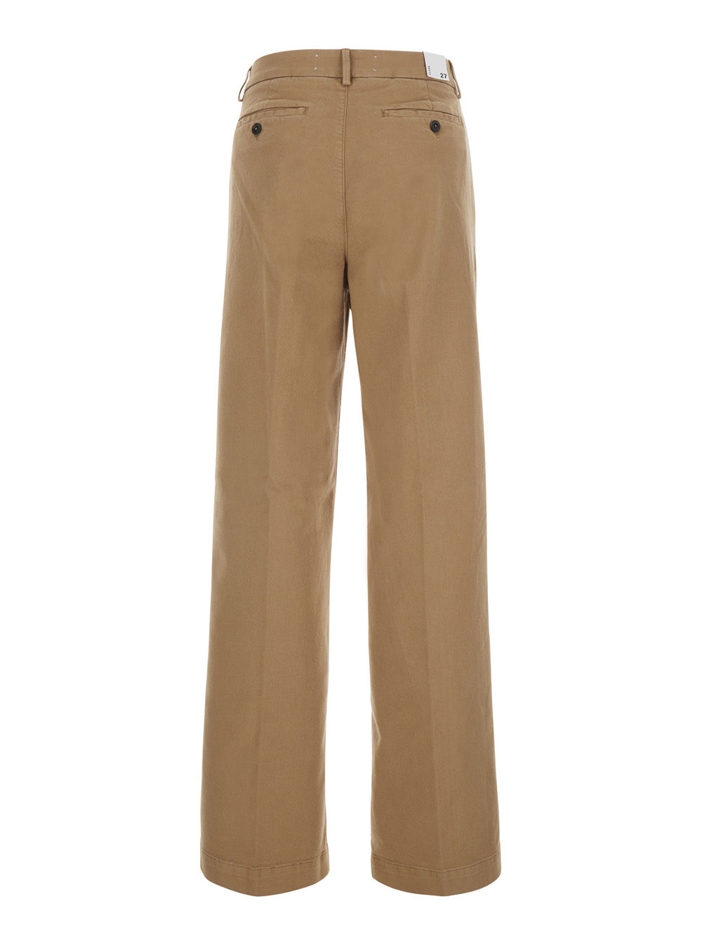 Roy Roger'S Straight-Leg Cotton Trousers — Beige, view 2