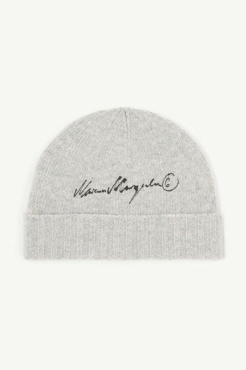 MM6 Maison Margiela S52TB0025M13288 Logo-Embroidered Knit Beanie by MM6 Maison Margiela