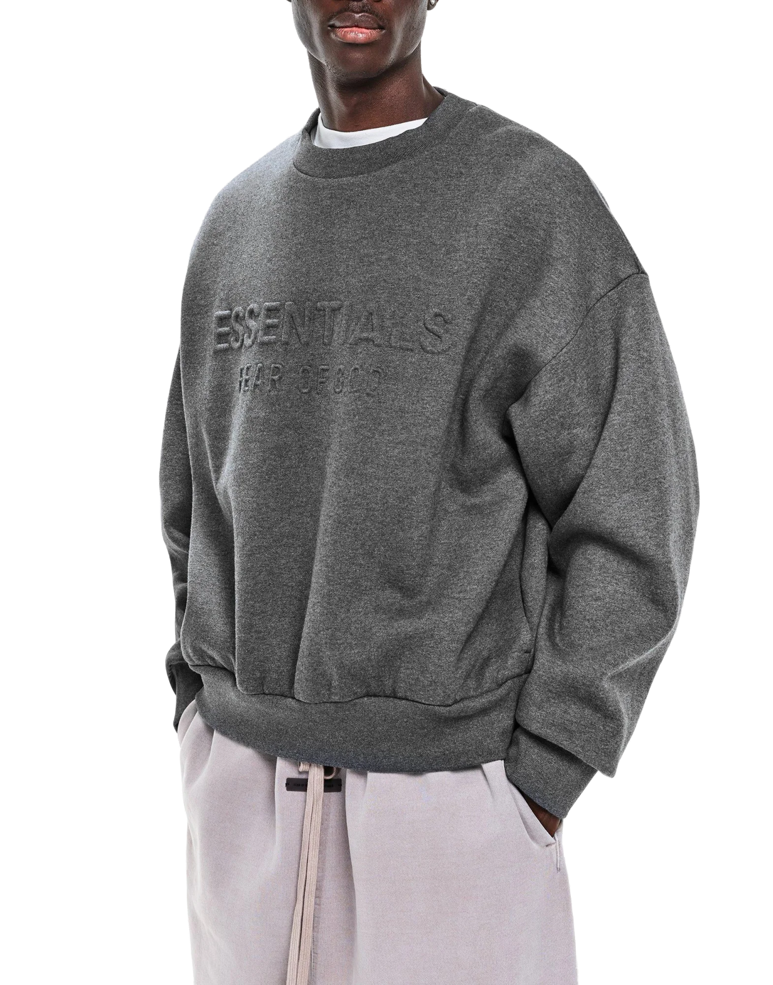 Fear Of God Essentials Sweatshirt — Gray, view 2