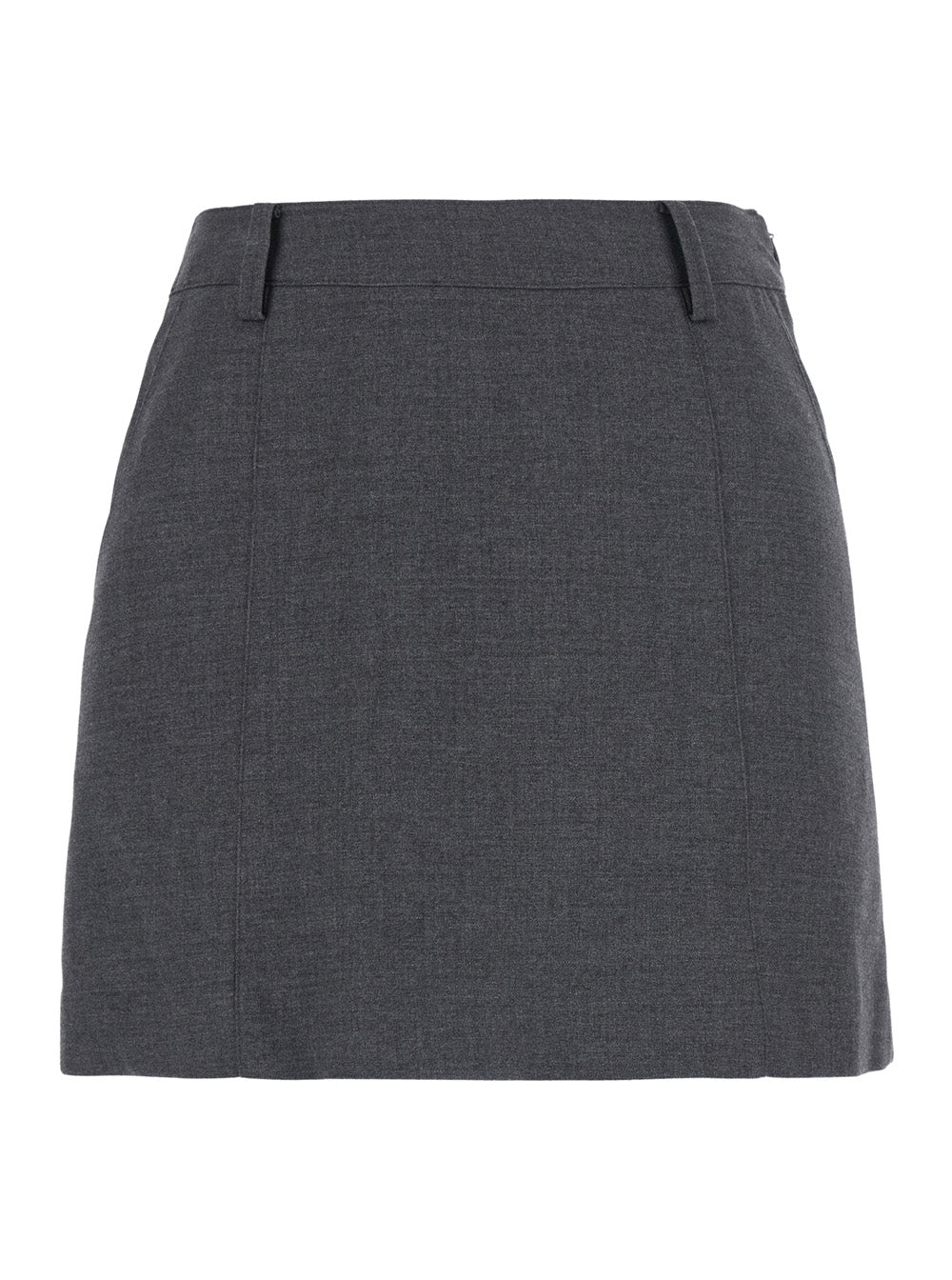 Dunst Tech Fabric Mini Skirt — Gray by Dunst