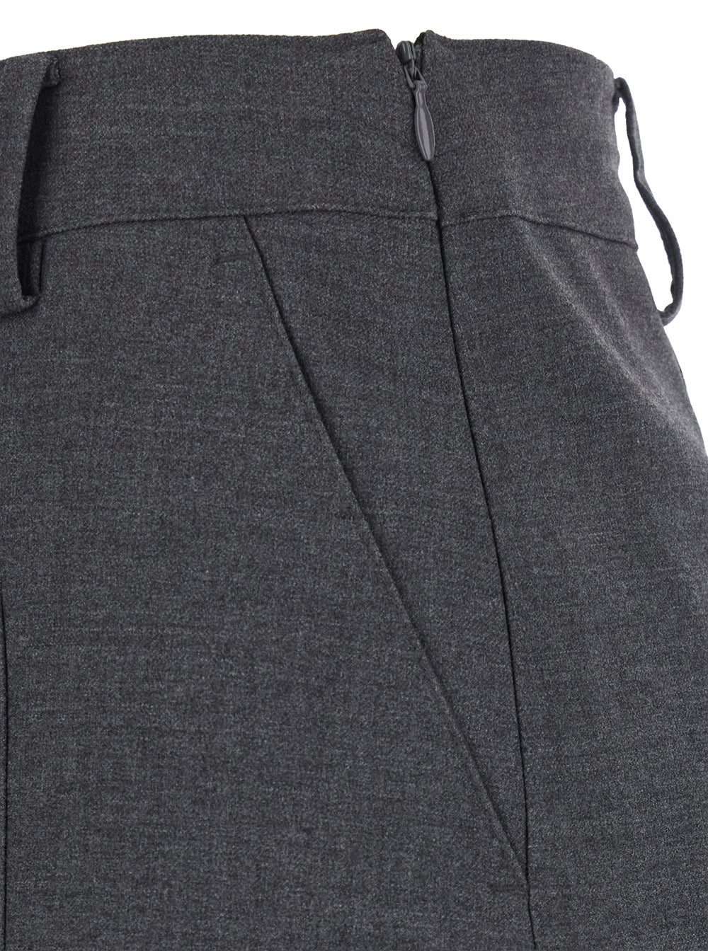 Dunst Tech Fabric Mini Skirt — Gray, view 3