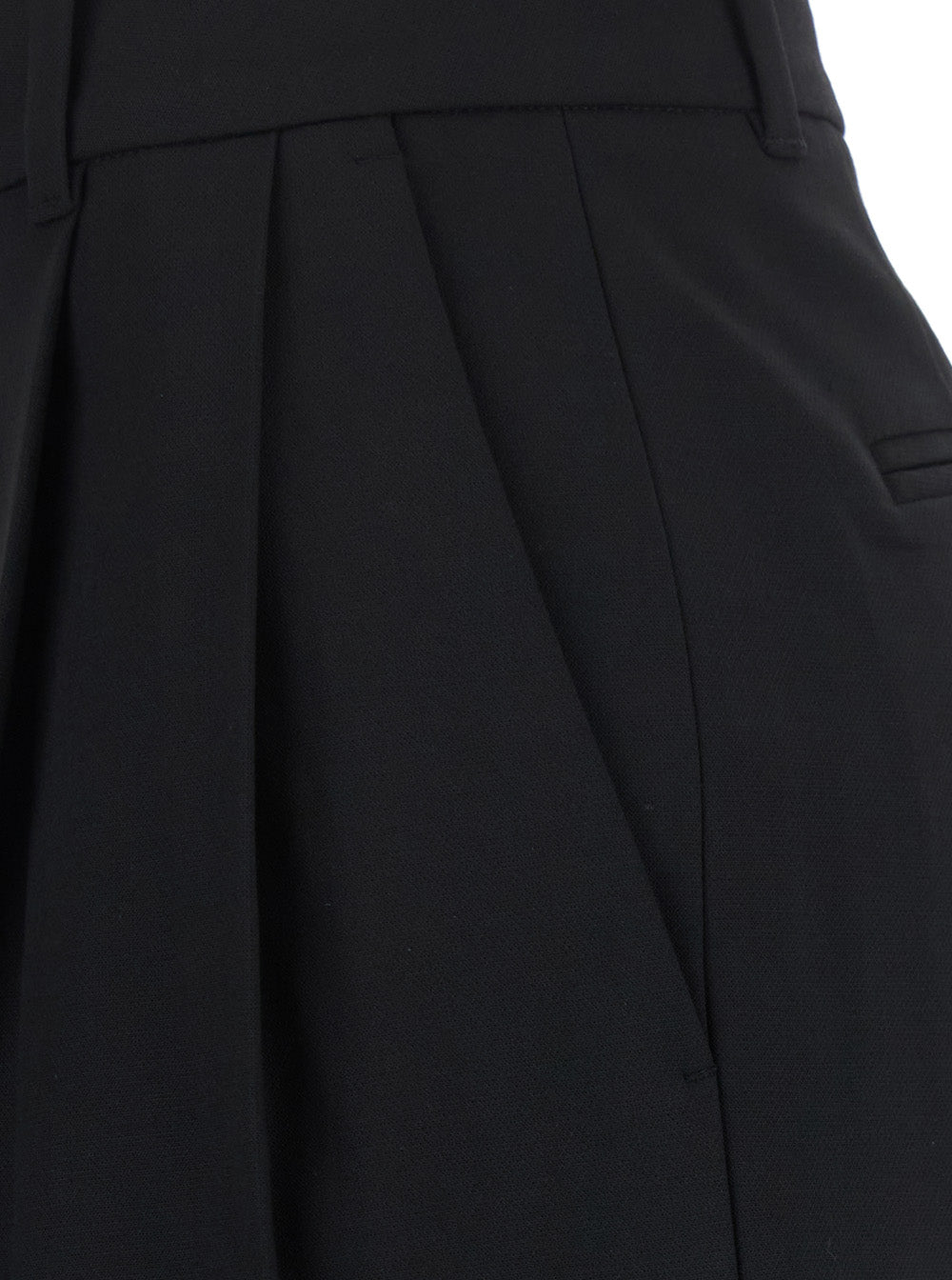 Dunst Double-Pleated Wide-Leg Trousers — Black, view 3