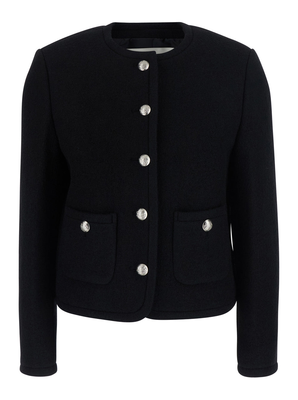 Dunst Wool Tweed Jacket — Black by Dunst