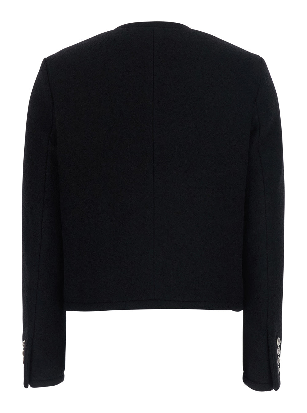 Dunst Wool Tweed Jacket — Black, view 2